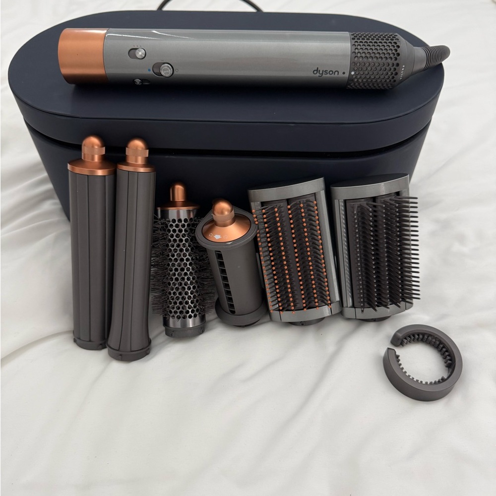Dyson Copper and Gray Hair Styling Tool Set